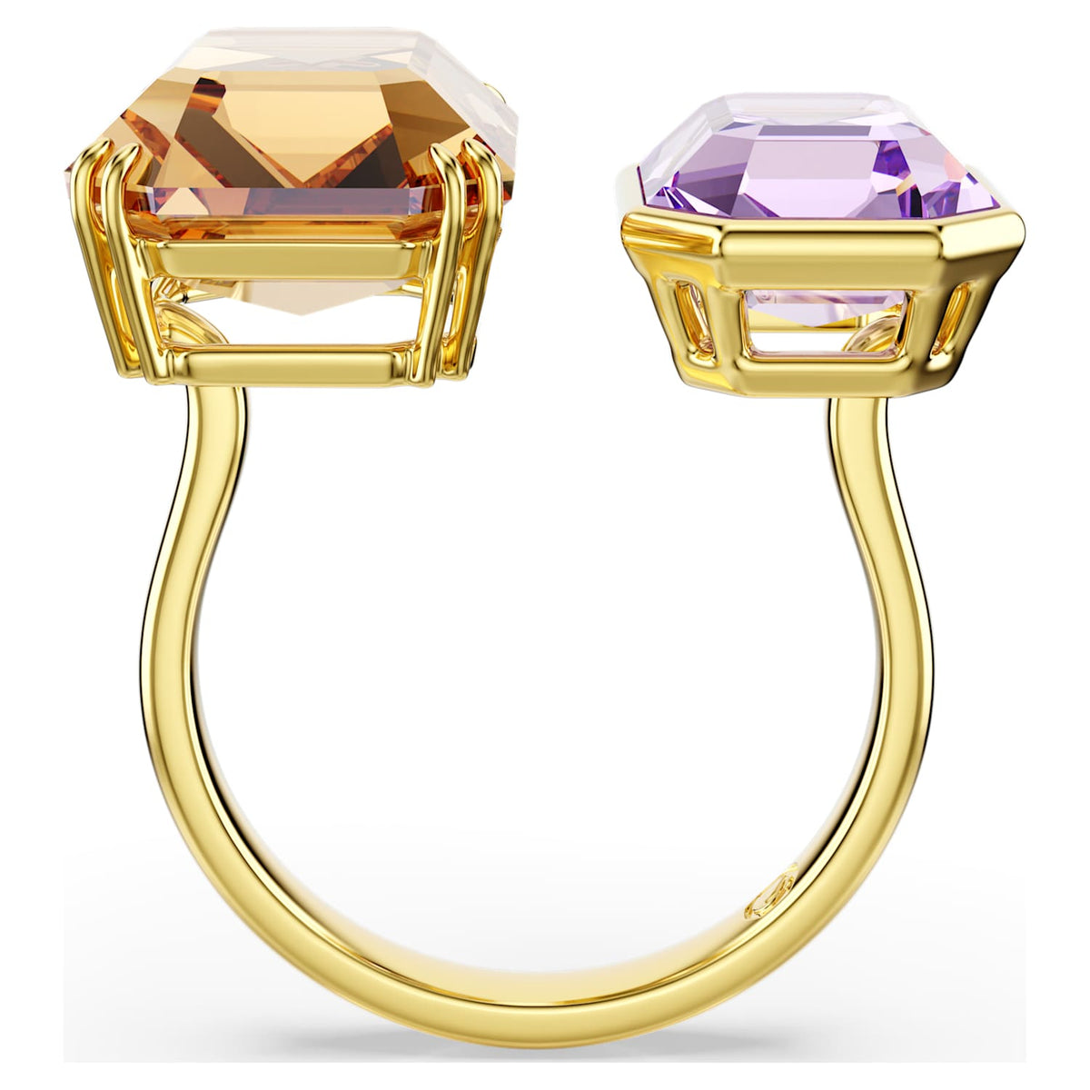 Anello aperto Millenia, Taglio misto, Multicolore, Placcato oro - foto 4