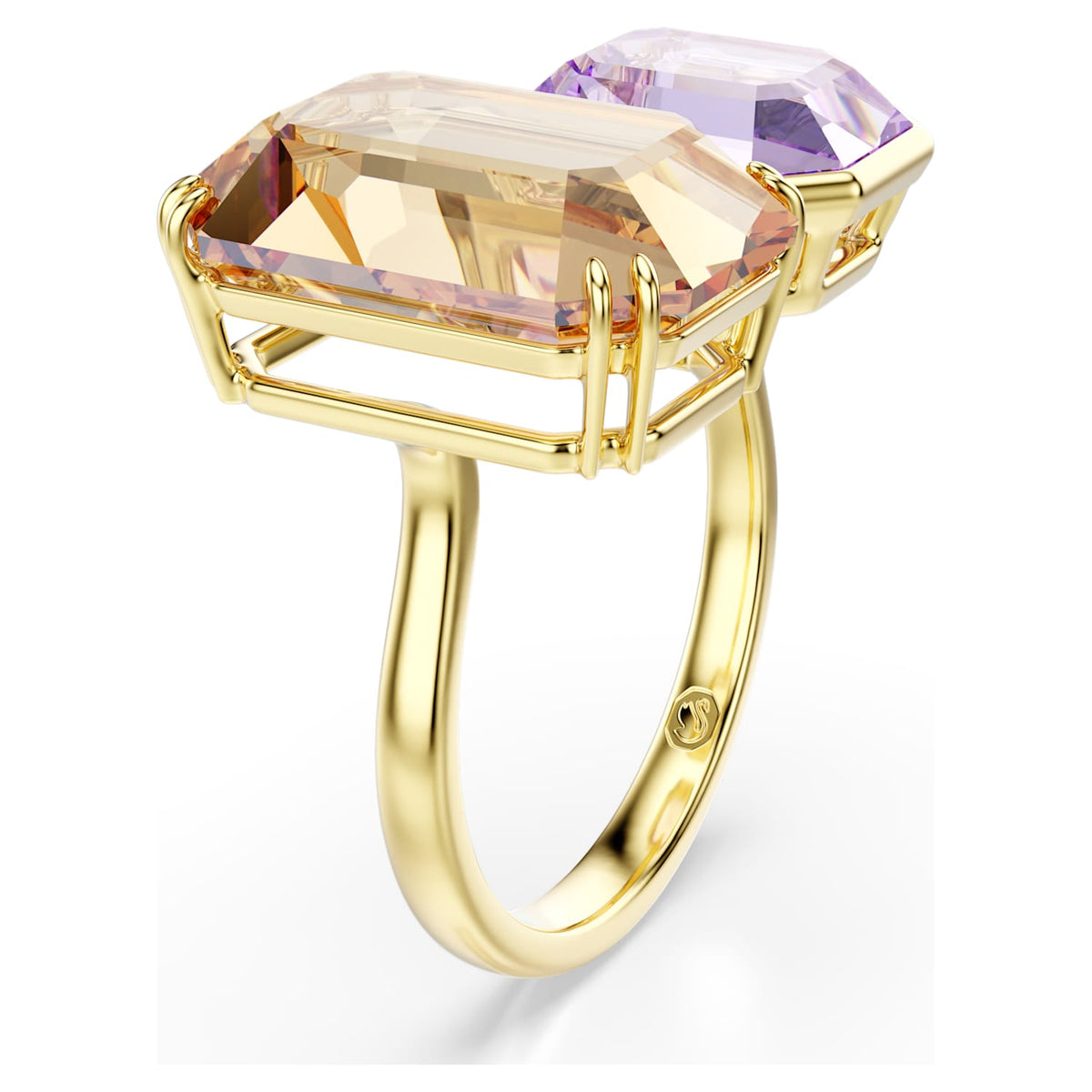 Anello aperto Millenia, Taglio misto, Multicolore, Placcato oro - foto 3