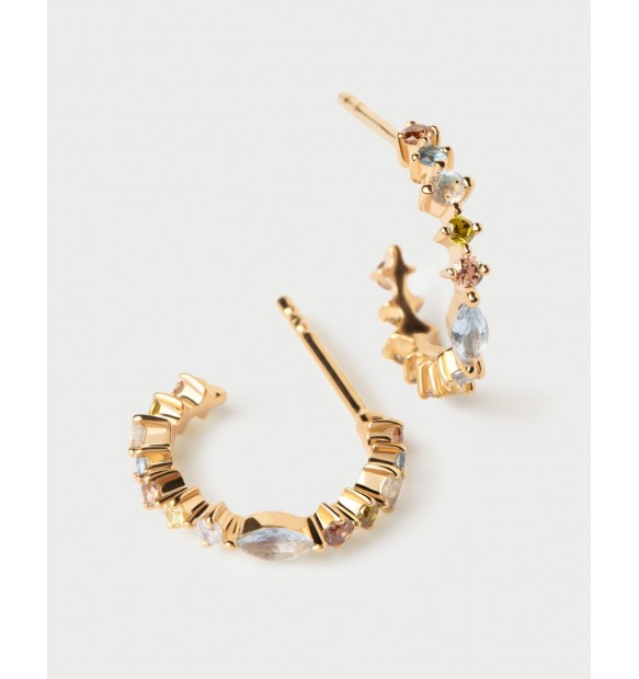 PDPAOLA Orecchini Lotus Small Hoops