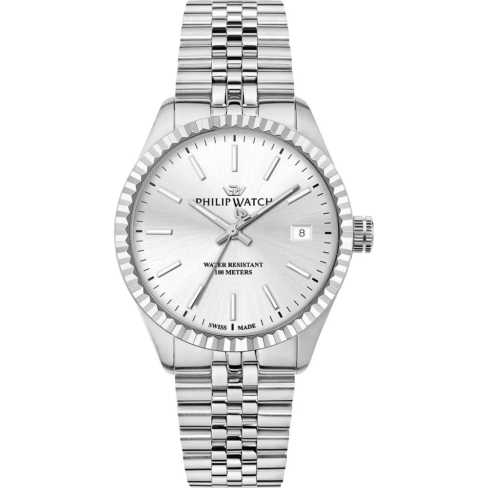 Philip Watch Caribe Urban R8253227001 - Orologio Tempo e Data Uomo Bianco 39mm
