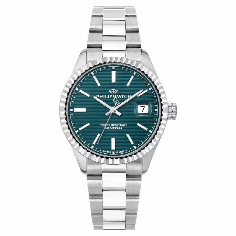 Philip Watch Caribe Urban R8253597130 - Orologio Uomo Blu Petrolio 39mm