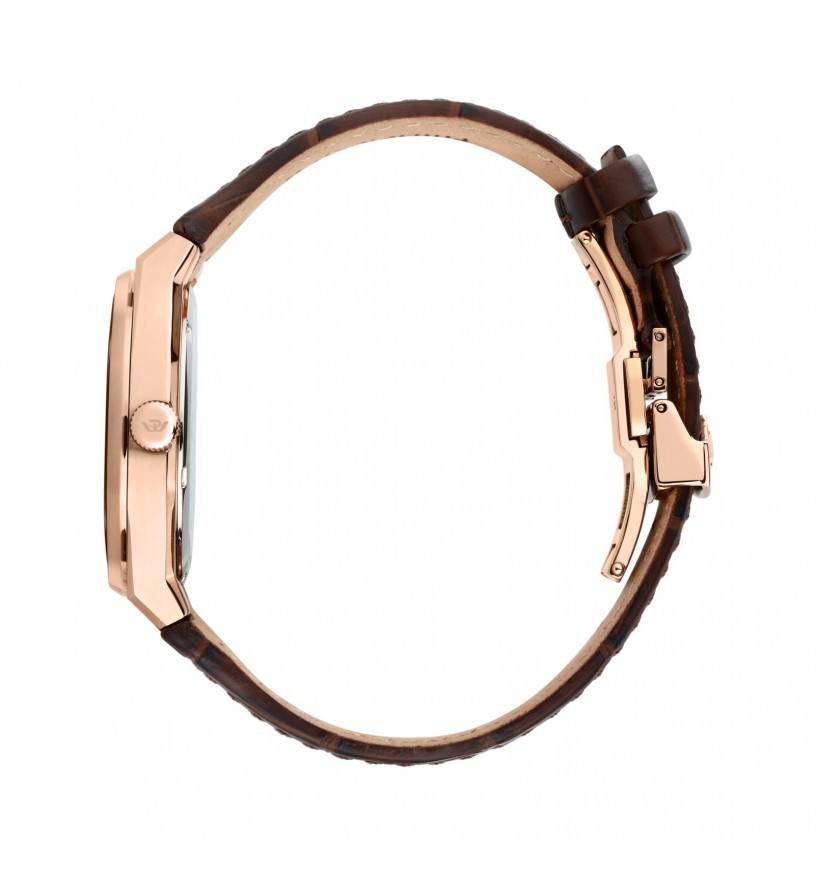 Philip Watch Windsurf R8251533001 - Orologio Uomo Marrone Oro Rosa 38mm
