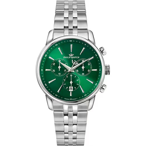 Philip Watch Anniversary R8273650007 - Orologio Cronografo Uomo Argento 40mm
