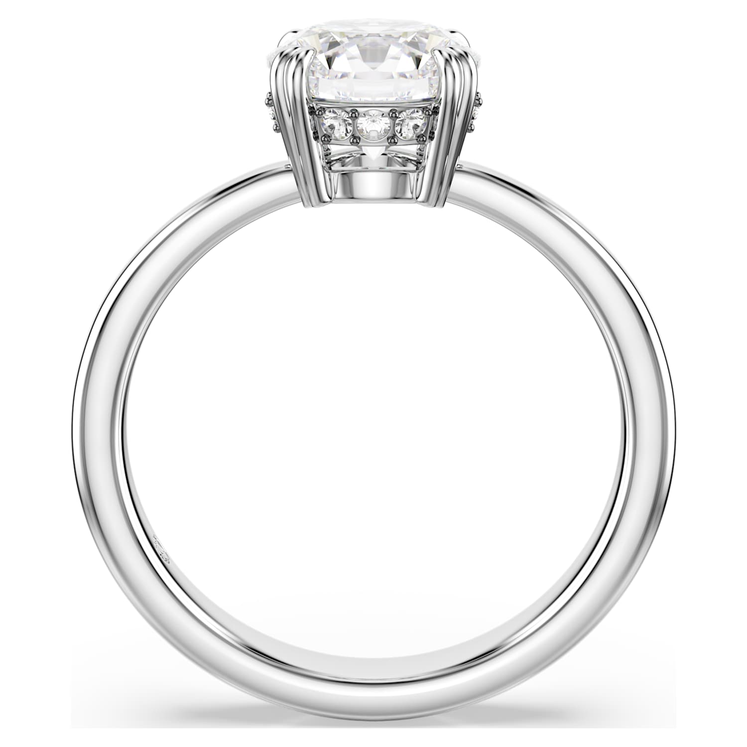 Anello Re Stilla, COCR, Bianco, Placcato rodio - foto 4