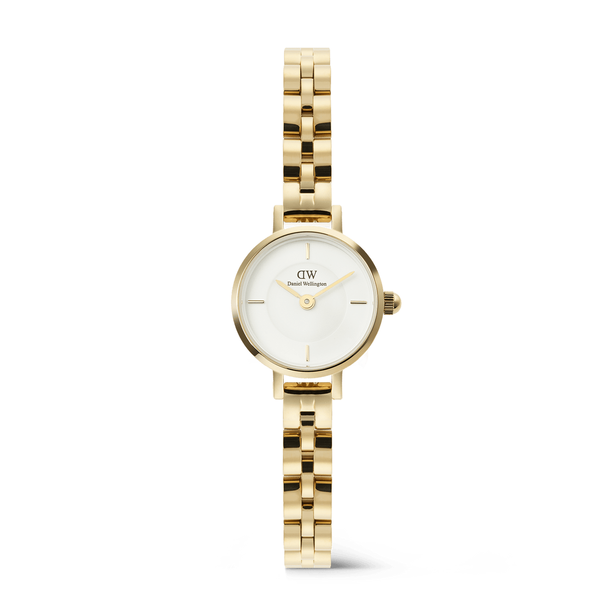 Daniel Wellington Petite Mini Arch 3-link White Gold