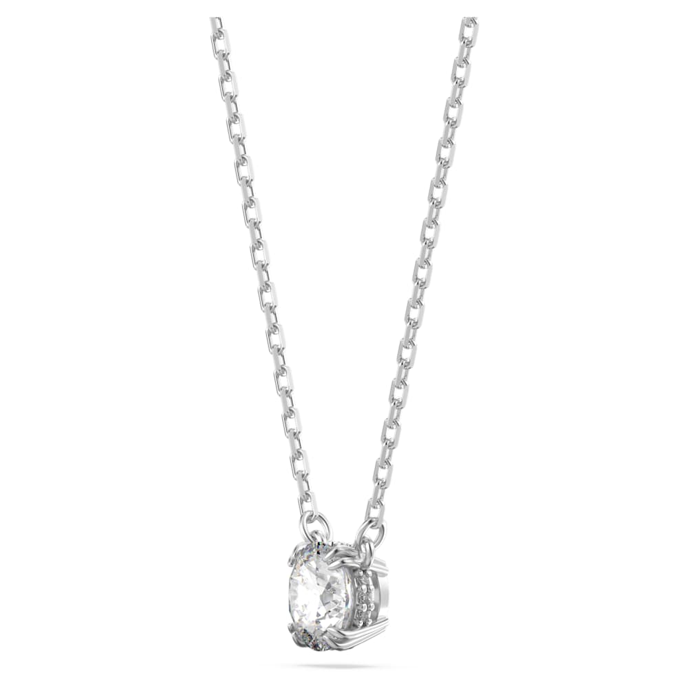 Set Stilla, Taglio Round, Bianco, Placcato rodio