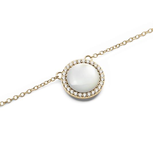 Daniel Wellington Audrey Necklace Mother of Pearl Gold