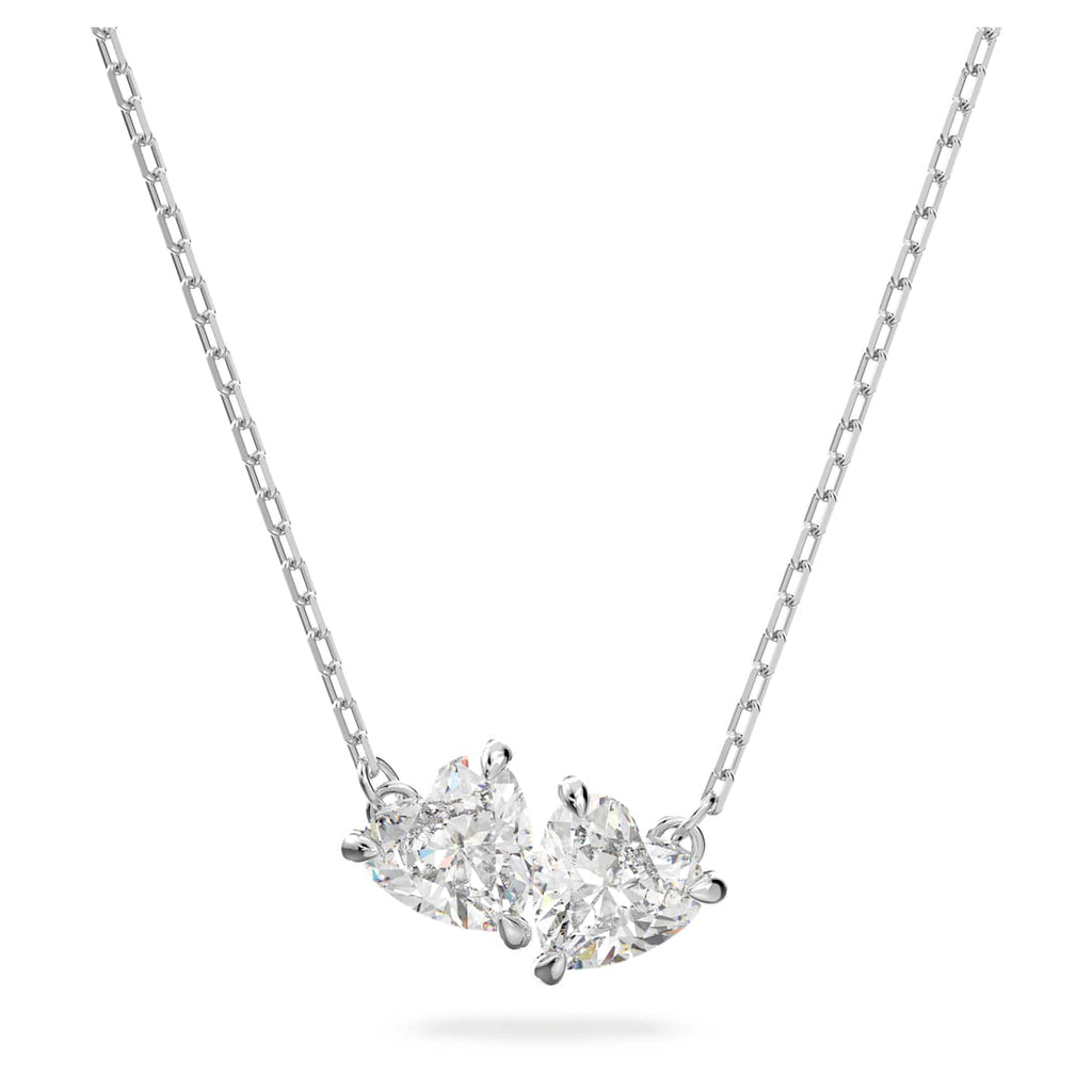Swarovski Collana Mesmera, Cuore, Bianca, Placcato rodio