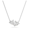 Swarovski Collana Mesmera, Cuore, Bianca, Placcato rodio