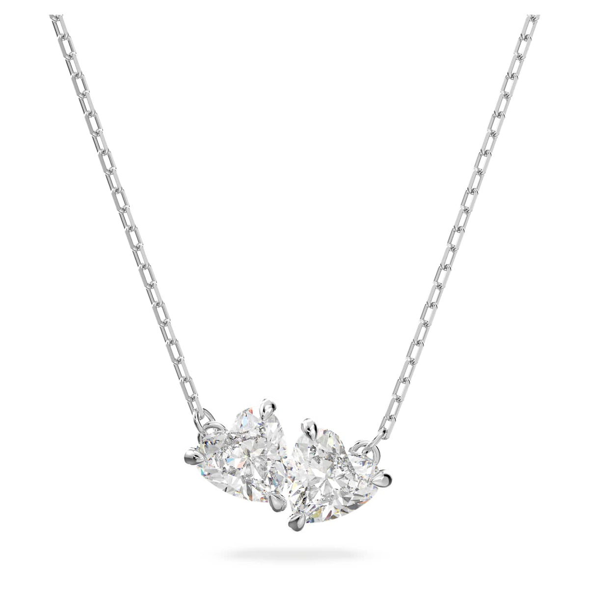 Swarovski Collana Mesmera, Cuore, Bianca, Placcato rodio