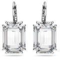 Swarovski Orecchini pendenti Millenia, Taglio ottagonale, Bianchi, Placcato rodio