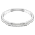 Swarovski Bracciale rigido Matrix, Taglio baguette, Forma ottagonale, Bianco, Placcato rodio