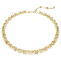 Swarovski Collana Millenia, Taglio ottagonale, Giallo, Finitura oro 18K