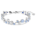 Swarovski Braccialetto Constella, Taglio misto, Blu, Placcato rodio