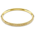 Swarovski Bracciale rigido Sublima, Pavé a neve, Tono dorato, Finitura oro 18K