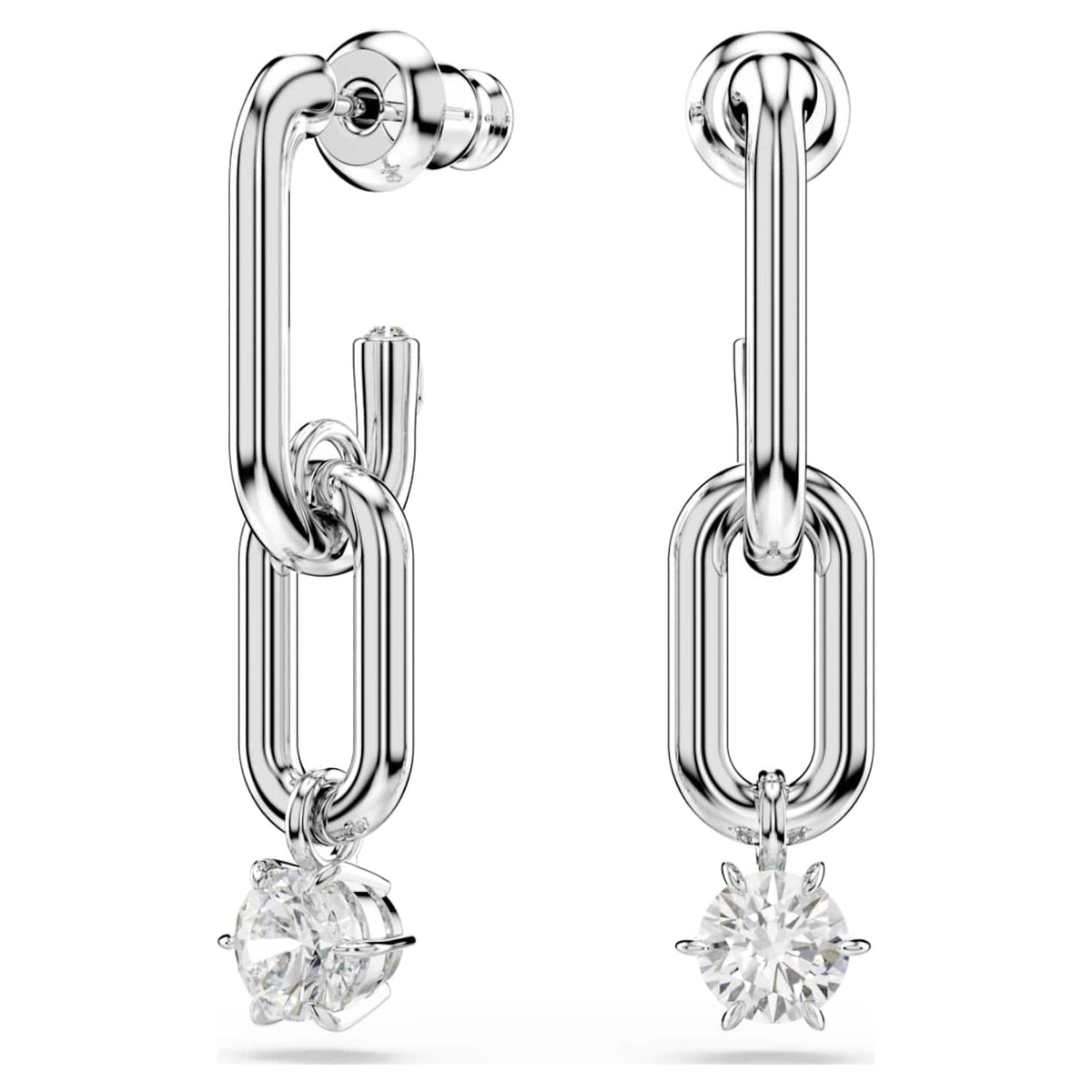 Swarovski Orecchini pendenti Constella, Taglio Round, Bianchi, Placcato rodio