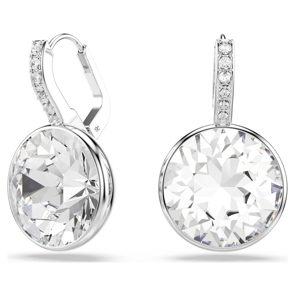 Swarovski Orecchini pendenti Millenia, Taglio Round, Bianchi, Placcato rodio