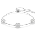 Swarovski Braccialetto Una Angelic, Taglio Round, Motivi a doppia faccia, Bianco, Placcato rodio
