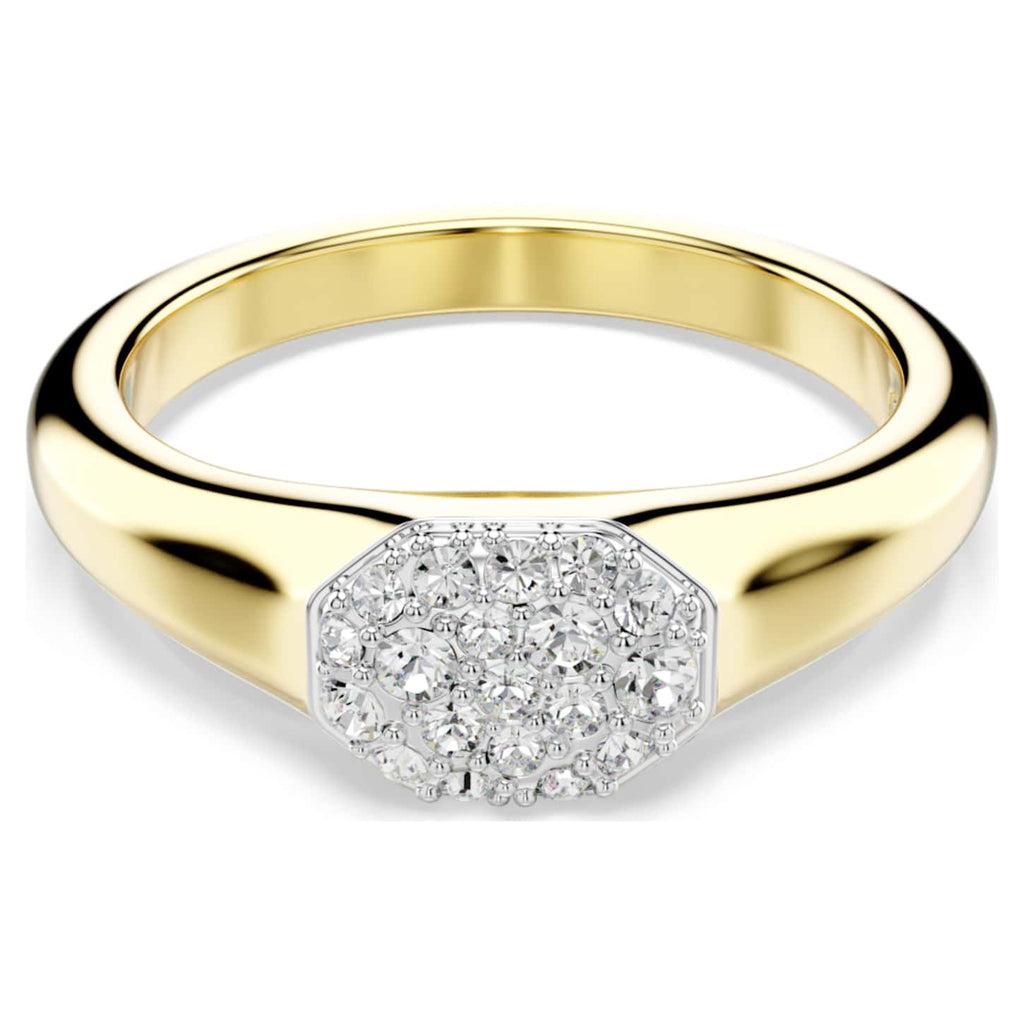 Swarovski Anello Dextera, Taglio misto, Bianco, Finitura oro 18K