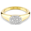 Swarovski Anello Dextera, Taglio misto, Bianco, Finitura oro 18K