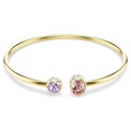 Swarovski Bracciale rigido Chroma, Taglio misto, Multicolore, Finitura oro 18K