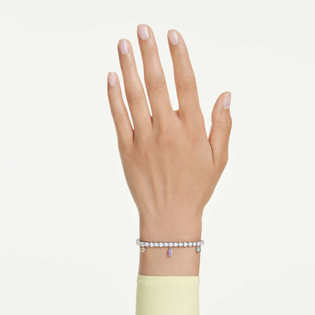 Swarovski Braccialetto Ariana Grande x Swarovski, Taglio misto, Multicolore, Placcato rodio