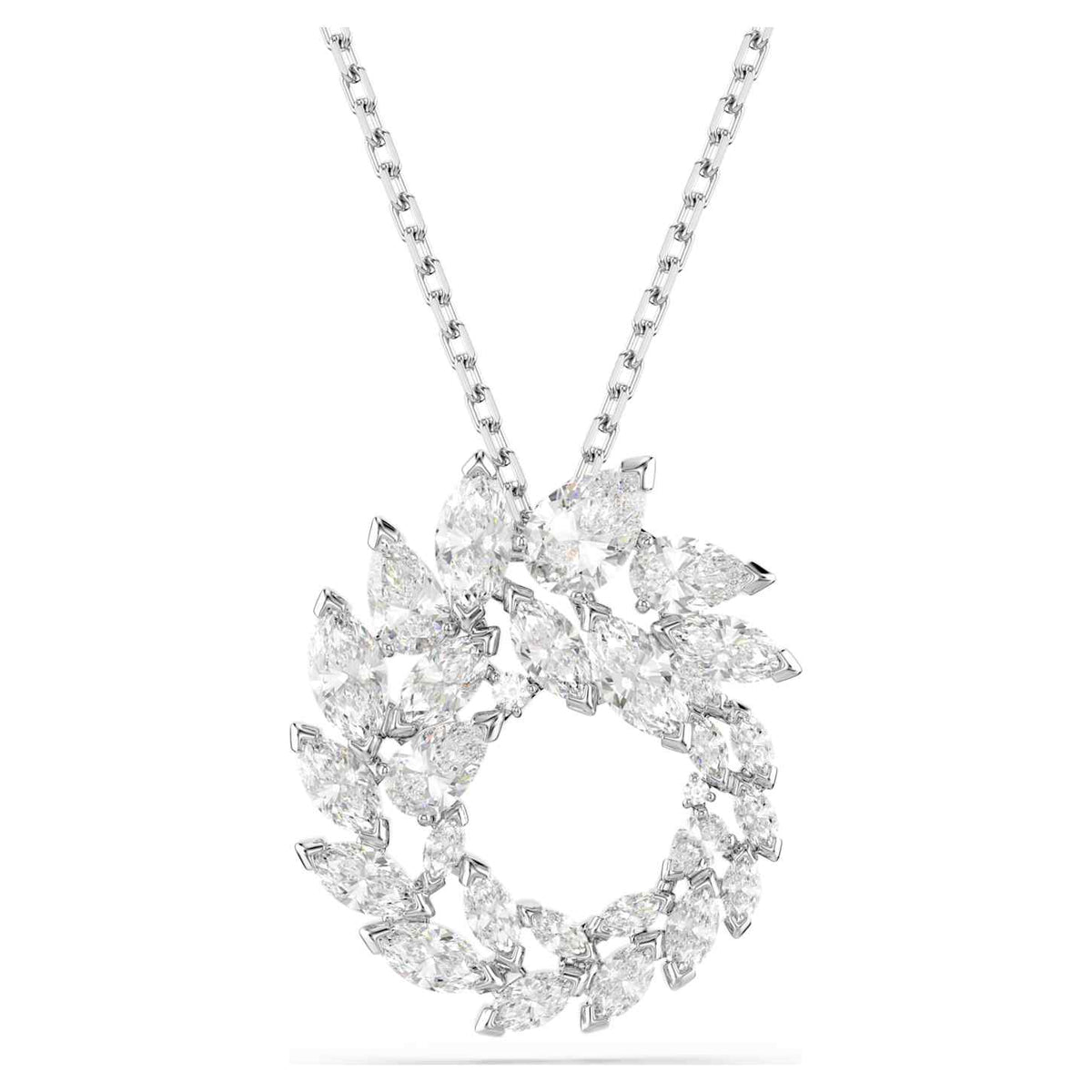 Swarovski Pendente Mesmera, Taglio Marquise, Bianco, Placcato rodio