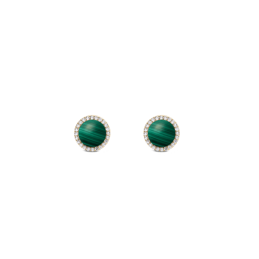 Daniel Wellington Audrey Earrings Malachite Gold