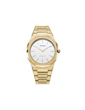 D1 Milano Ultra Thin Gold Eggshell D1-UTBL03 - Orologio Unisex Oro 38mm
