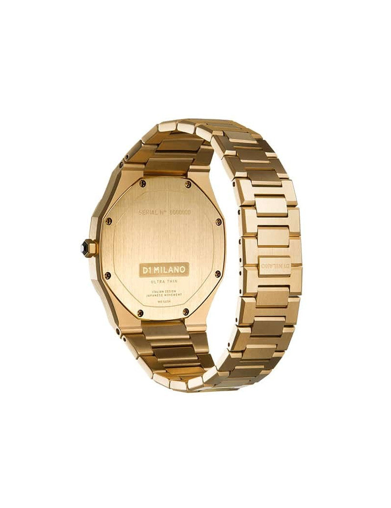 D1 Milano Ultra Thin Gold Eggshell D1-UTBL03 - Orologio Unisex Oro 38mm