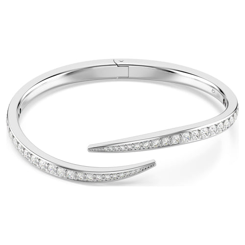 Bangle Vienna, Taglio Round, Cigno, Bianco, Placcato rodio (misura M) - foto 2
