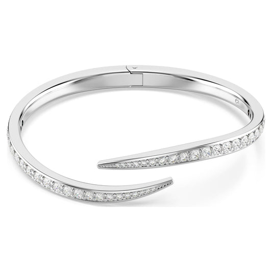 Bangle Vienna, Taglio Round, Cigno, Bianco, Placcato rodio (misura M) - foto 2