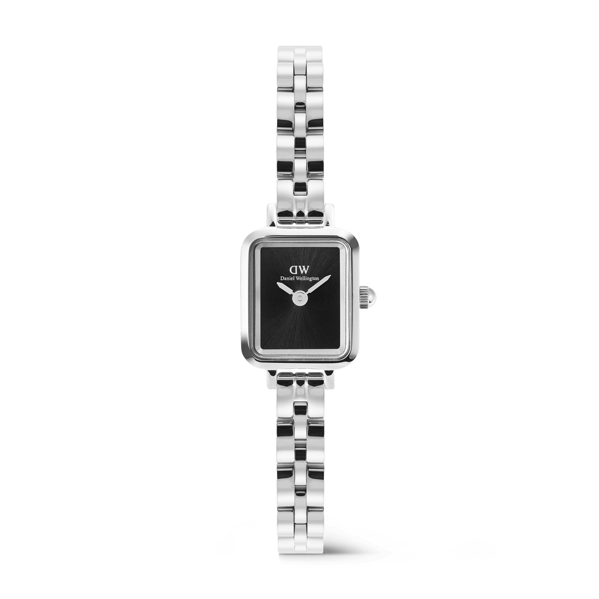 Daniel Wellington Quadro Mini Arch 3-Link 15x18mm Onyx Sunray Silver